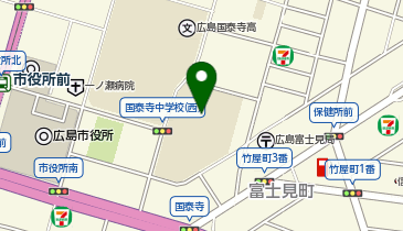 国泰寺中学校の地図画像