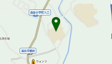 温品小学校の地図画像