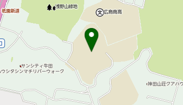 牛田中学校の地図画像