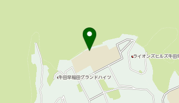 早稲田小学校の地図画像