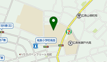 尾長小学校の地図画像