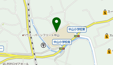 中山小学校の地図画像