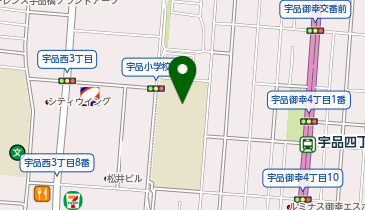 宇品小学校の地図画像