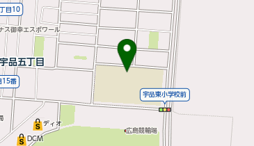 宇品東小学校の地図画像