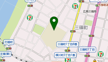 三篠小学校の地図画像