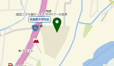 祇園東中学校の地図画像