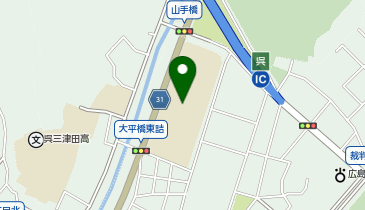 呉中央中学校(体育館,教室)の地図画像