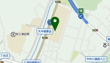 呉中央中学校グラウンドの地図画像