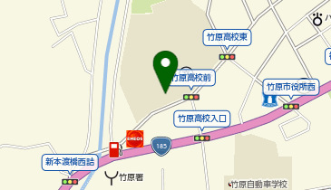 竹原高等学校体育館の地図画像