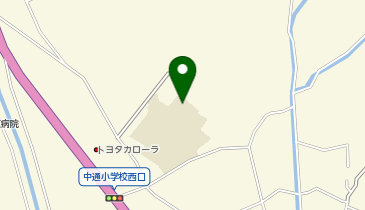 中通小学校体育館の地図画像