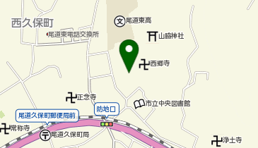 旧久保小学校体育館の地図画像