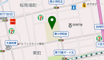東小学校の地図画像