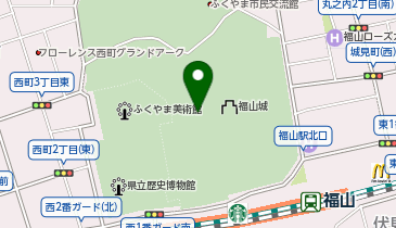 福山城公園の地図画像