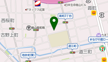 霞交流館の地図画像