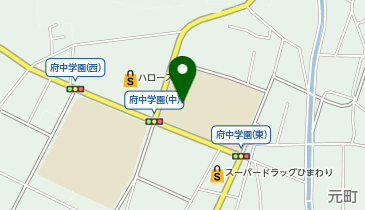 府中学園体育館の地図画像