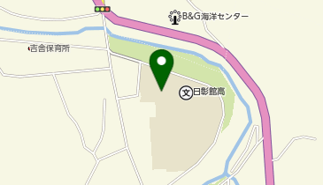 広島県立日彰館高等学校(体育館、グラウンド、理科棟2・3階)の地図画像