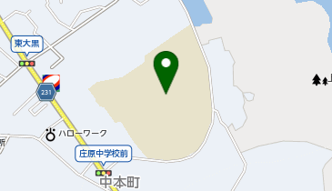 庄原中学校の地図画像