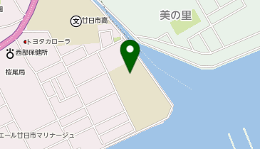 廿日市中学校(体育館)の地図画像