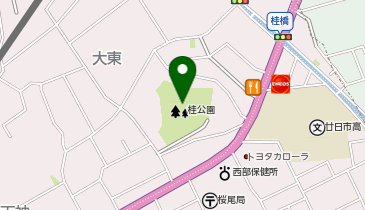 桂公園の地図画像