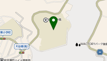 安芸府中高等学校の地図画像