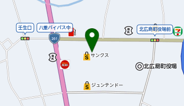 ショッピングセンターサンクス 屋上駐車場の地図画像