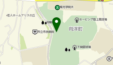 下関運動公園の地図画像