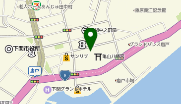 下関市武道館の地図画像
