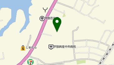 宇部興産中央病院第2駐車場の地図画像