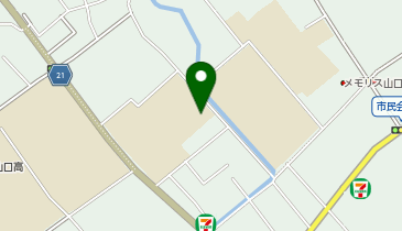 白石中学校体育館の地図画像