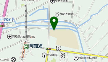 阿知須小学校体育館の地図画像