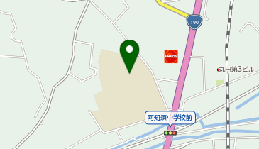 阿知須中学校校舎の地図画像