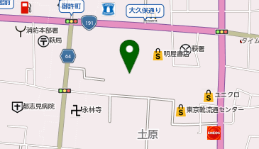 アトラス萩店駐車場の地図画像