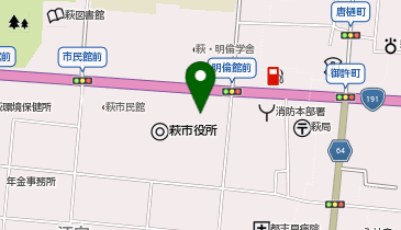 萩市総合福祉センターの地図画像