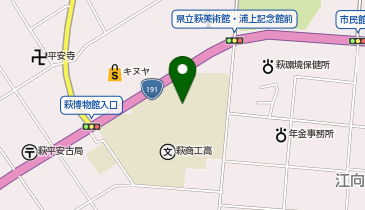 萩商工高等学校グラウンドの地図画像