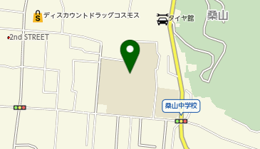 桑山中学校の地図画像