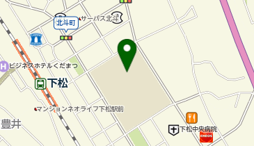 下松中学校の地図画像