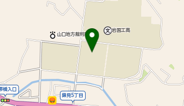 岩国中学校の地図画像