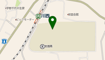 岩国高校体育館の地図画像
