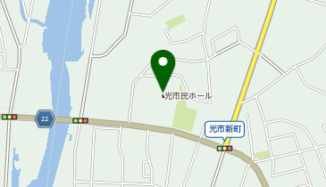 光市民ホールの地図画像