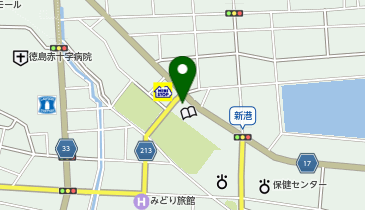 生涯学習センター・市立図書館の地図画像