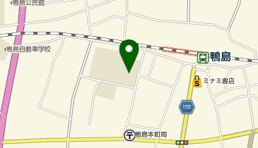 鴨島小学校・体育館の地図画像