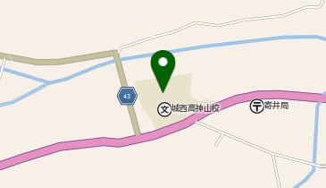 城西高校神山分校の地図画像