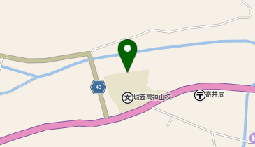 城西高校神山分校武道場の地図画像