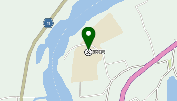 那賀高等学校体育館の地図画像