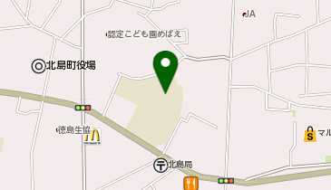 北島小学校体育館の地図画像