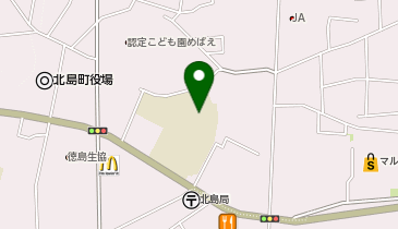 北島小学校校舎の地図画像