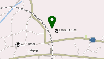 東みよし町役場三好庁舎の地図画像