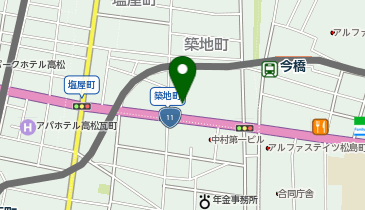 築地小学校跡施設の地図画像