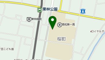 高松第一高校の地図画像