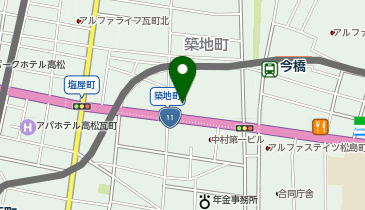 築地小学校跡施設の地図画像